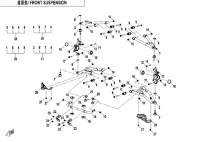 Передняя подвеска (F05-1)