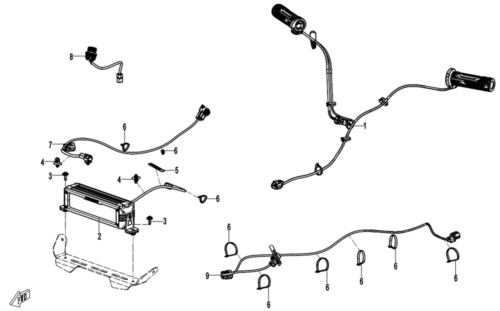Проводка 2 в 1 OVERLAND 9AYV-808299-6700
