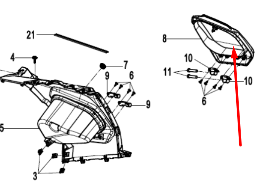 Крышка вещевого ящика 9AWV-041027-8000