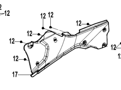 Теплоизоляционная панель слева 9AWV-042028-8000