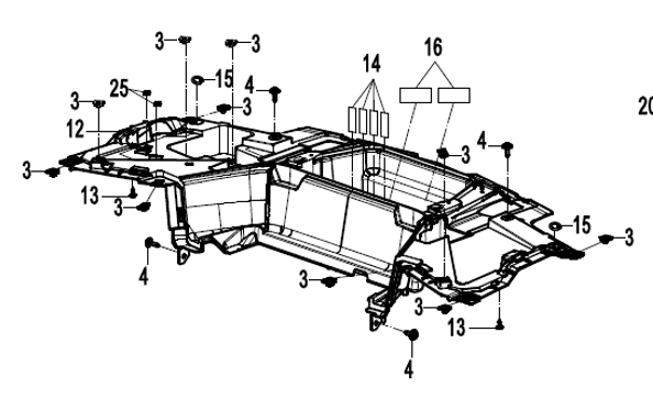 Монооблицовка задняя 9AWV-043011-8002