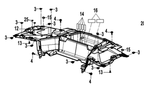 Монооблицовка задняя 9AWV-043011-8002