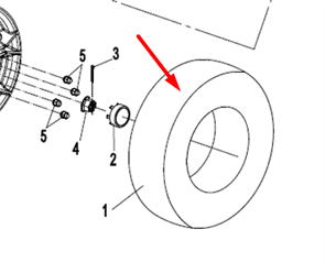 Шина передняя 27X9.00 14R 30703-1475